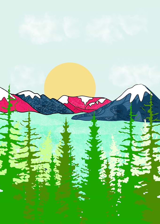 pink Mountain spring