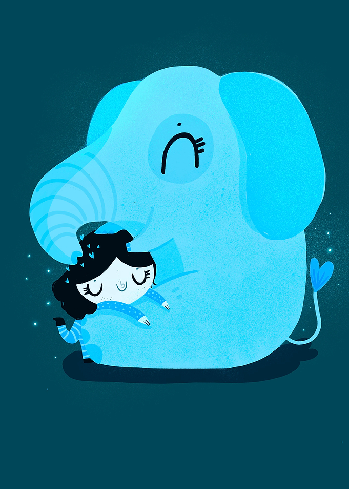 Elephant hug