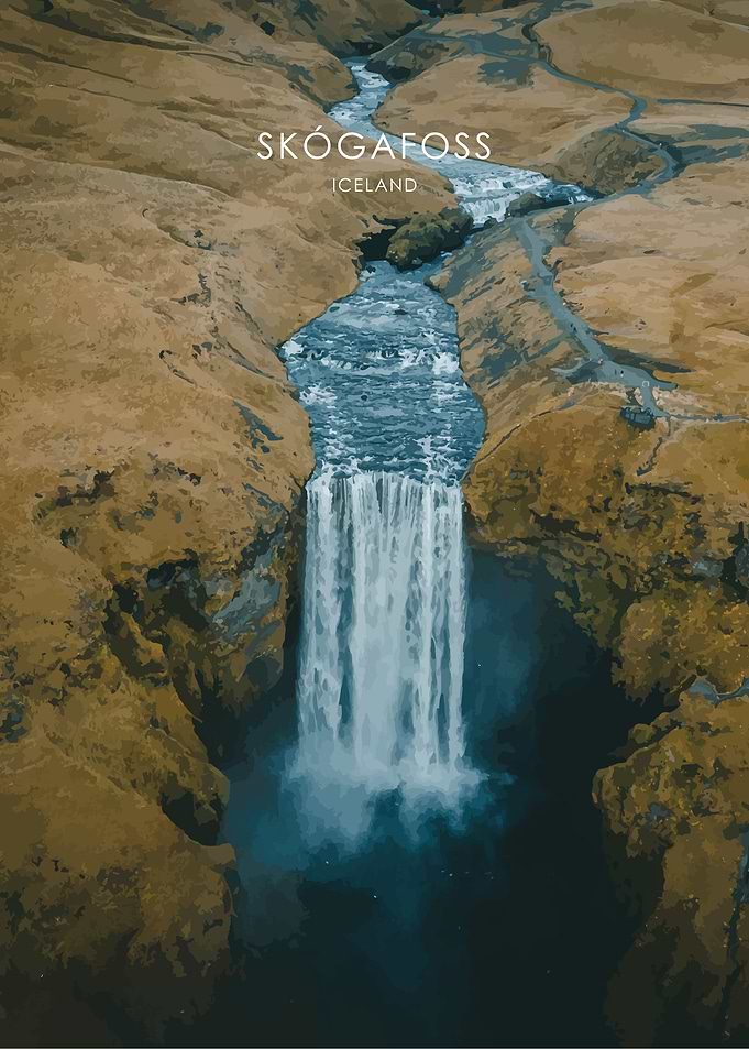 Skogafoss Iceland Artwork