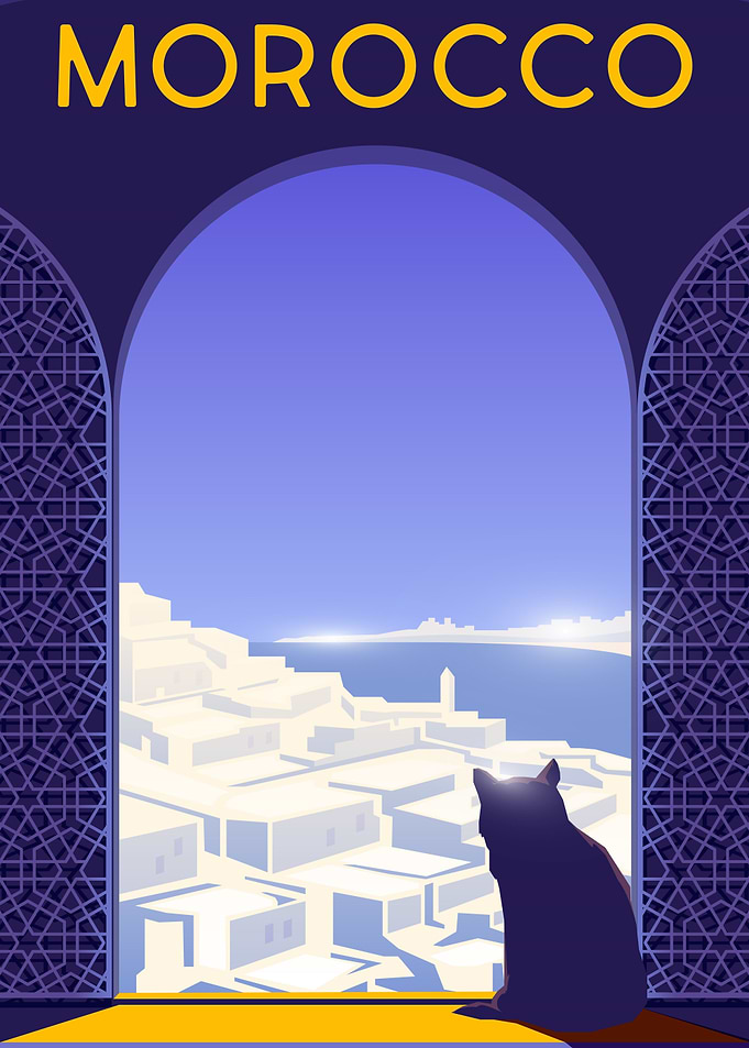 Morocco Travel Poster