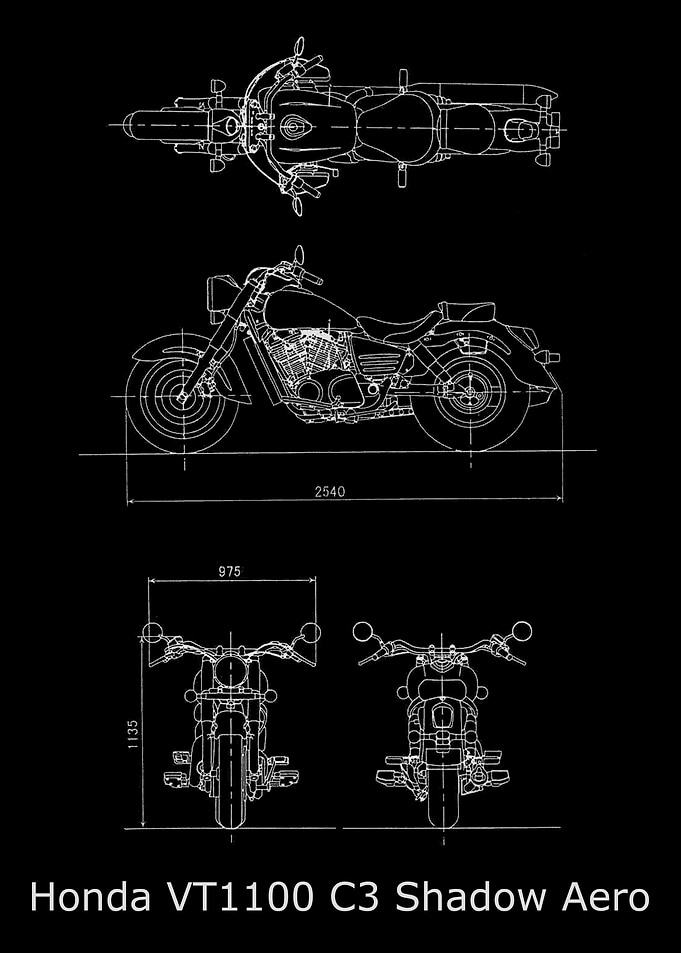 Honda VT1100 3 Shadow