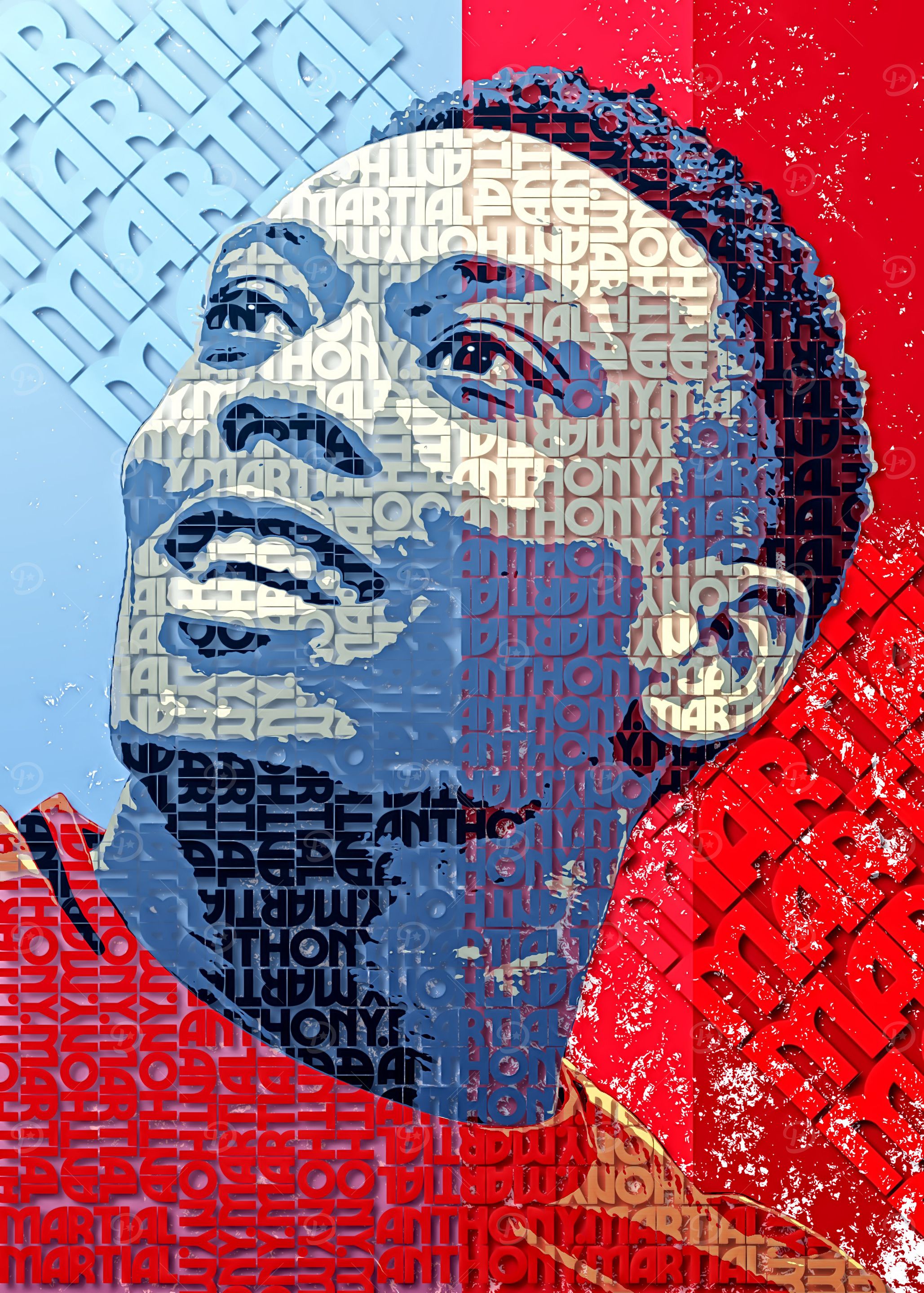 Martial Man Utd Text Art