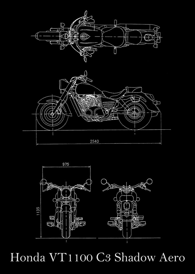 Honda VT1100 3 Shadow