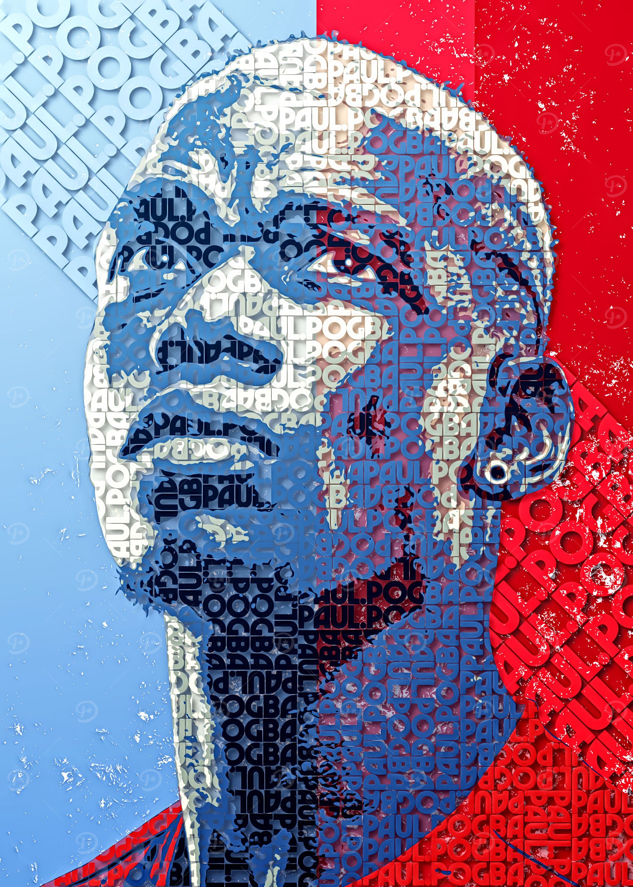 Pogba Man Utd Text Art