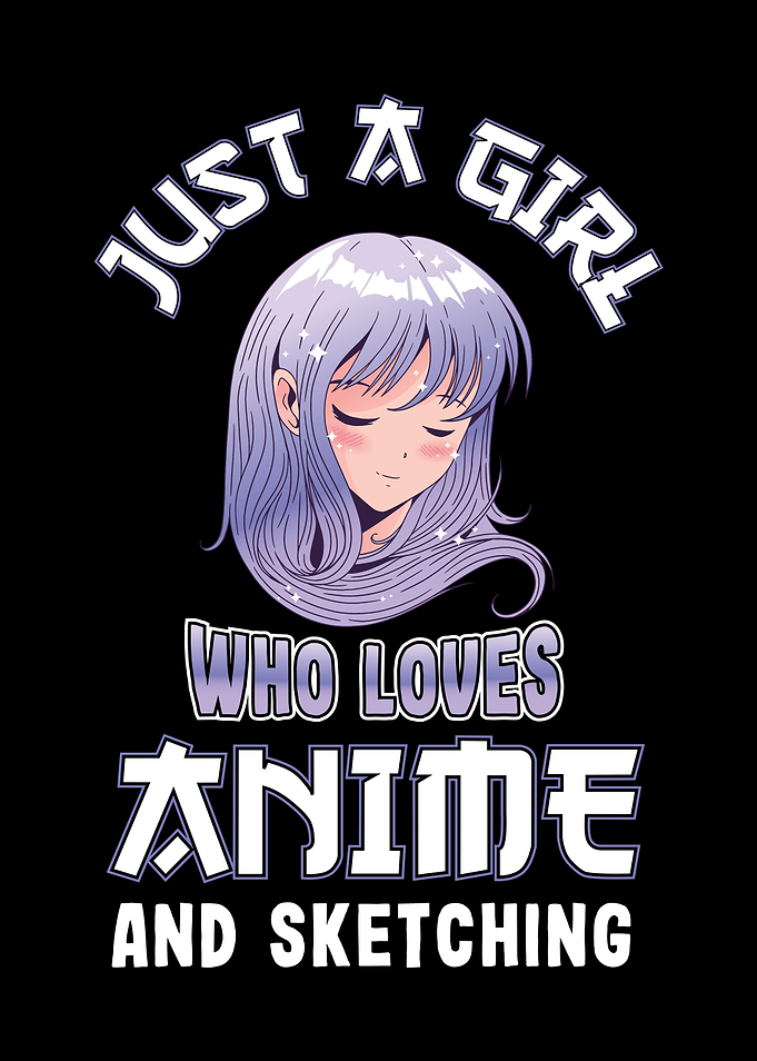 Girl loves Anime Sketching