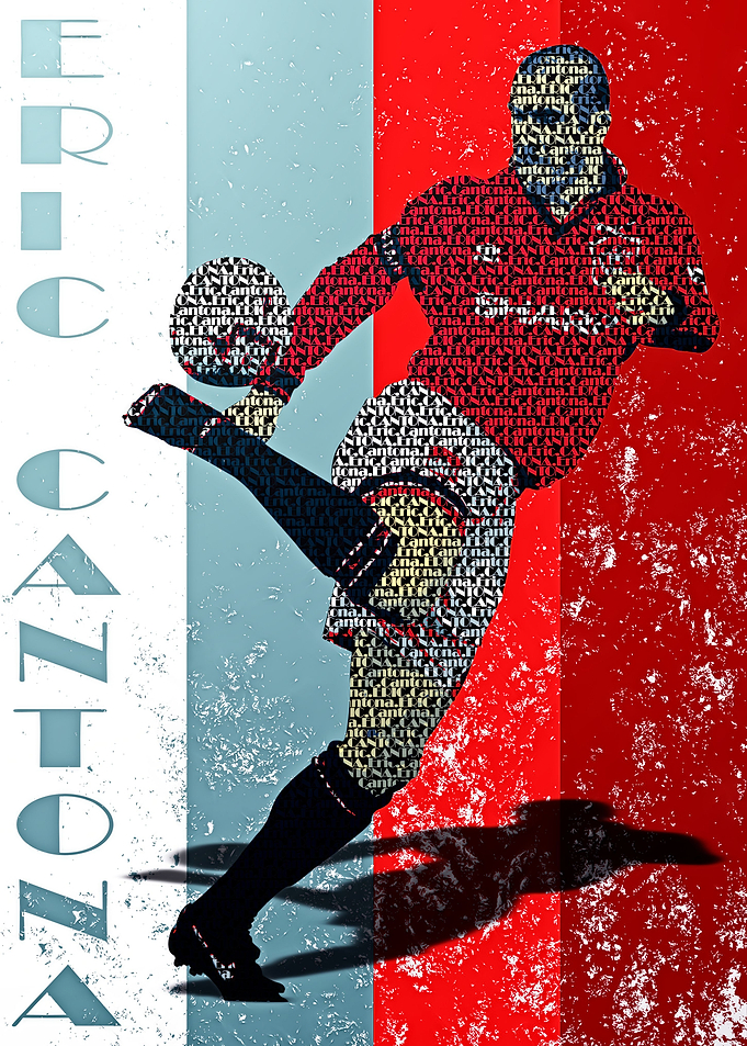Cantona Man Utd Text Art