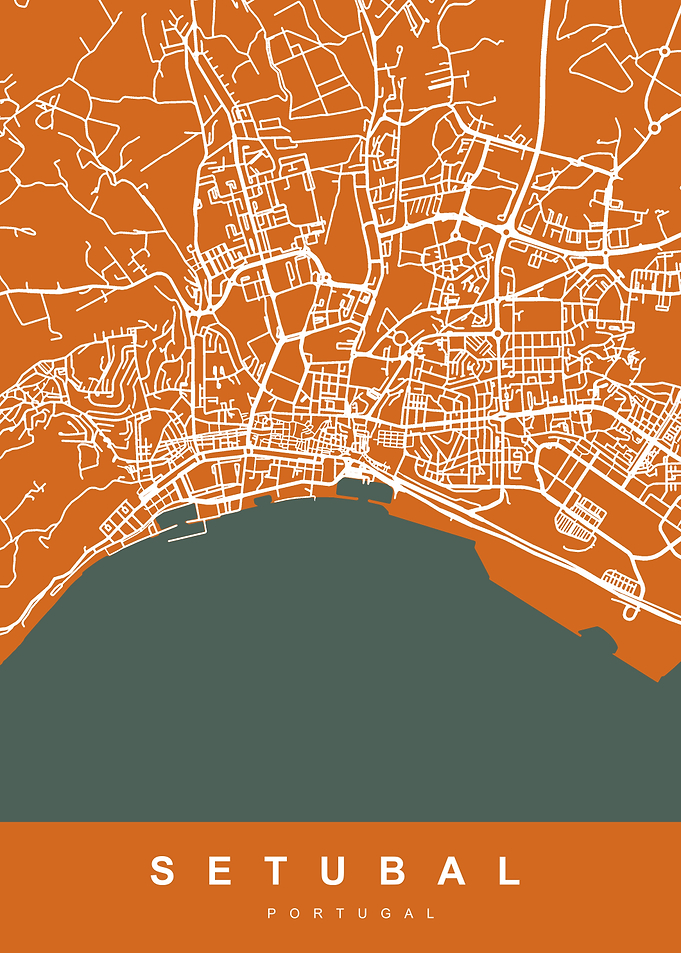 SETUBAL Map Portugal