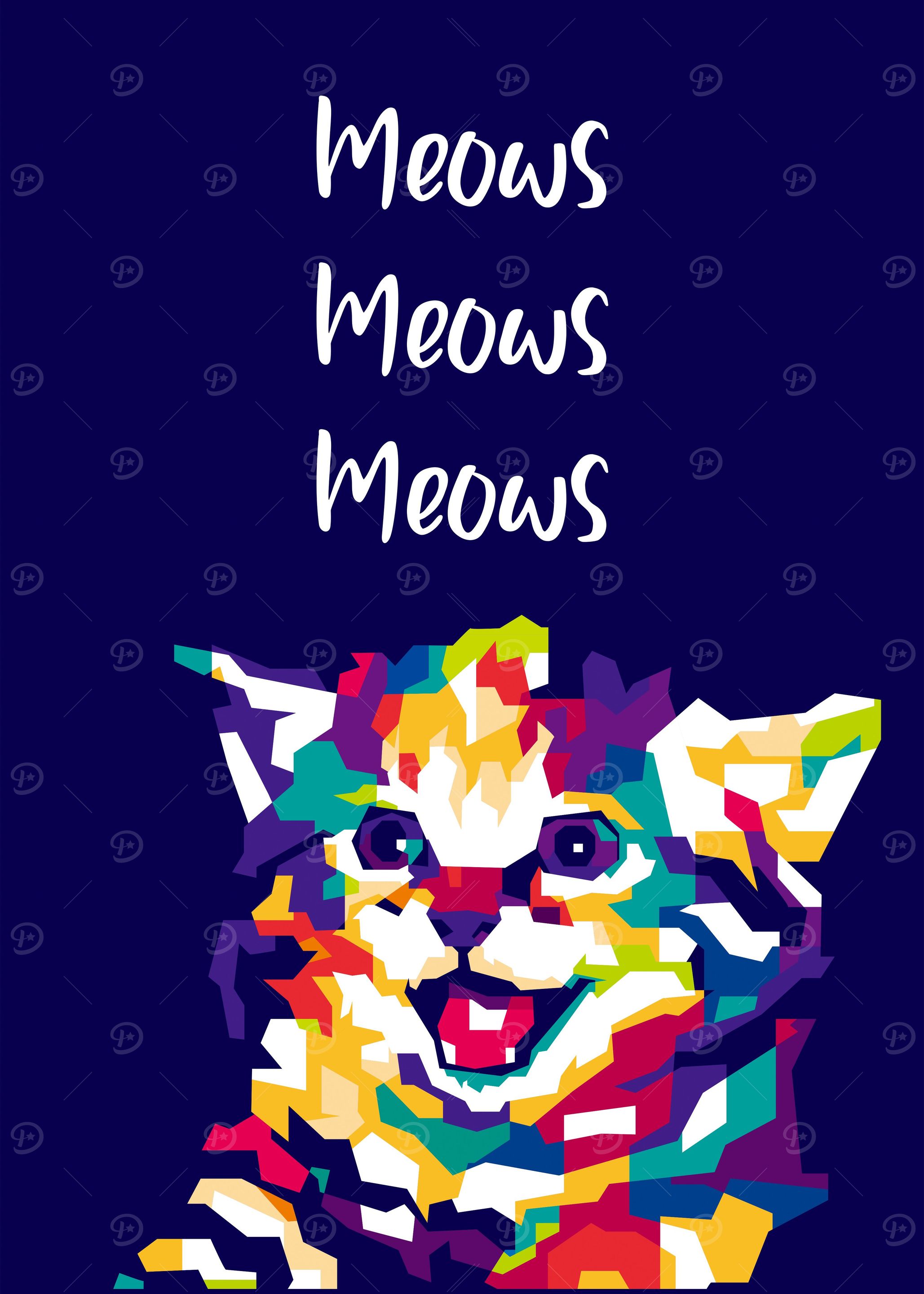 Smiling Cat Illustrations