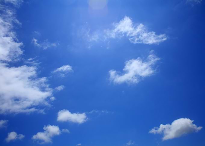 Summer sky with clouds