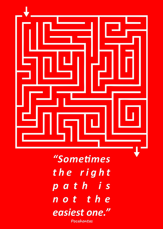 Sometimes the right path
