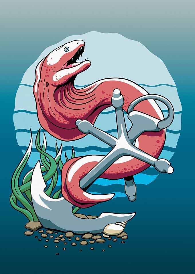 Moray Eel and Anchor
