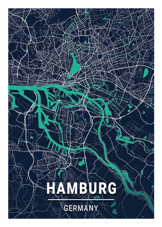 Hamburg Blue Dark Color