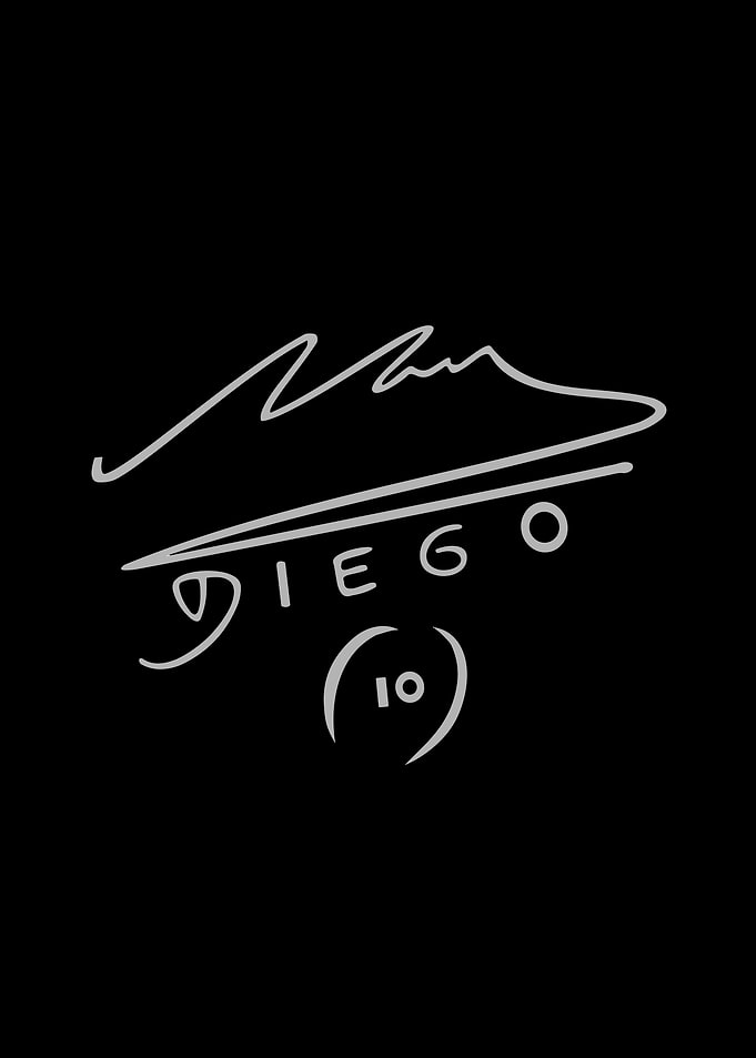 Diego Maradonas signature