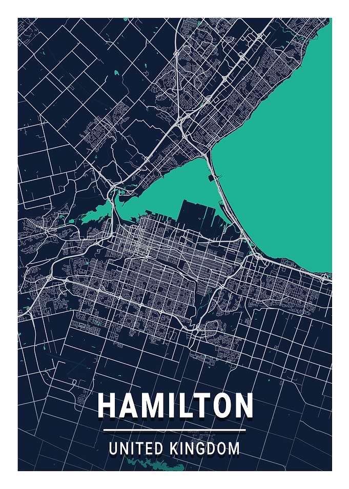 Hamilton Blue Dark Color