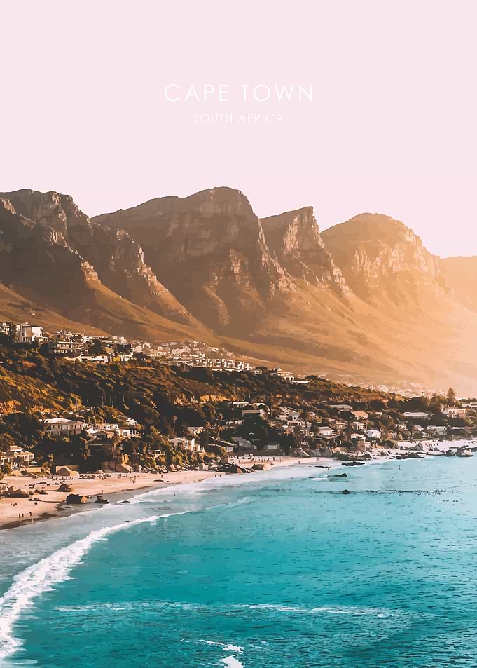 Cape Town Travel Artwork
