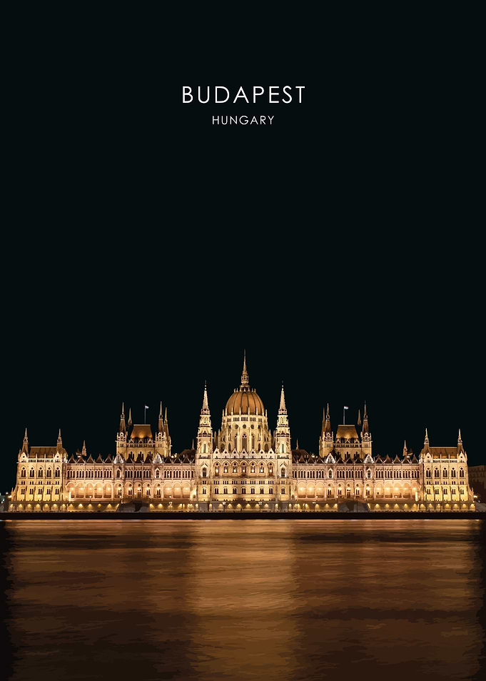 Budapest Travel Artwork
