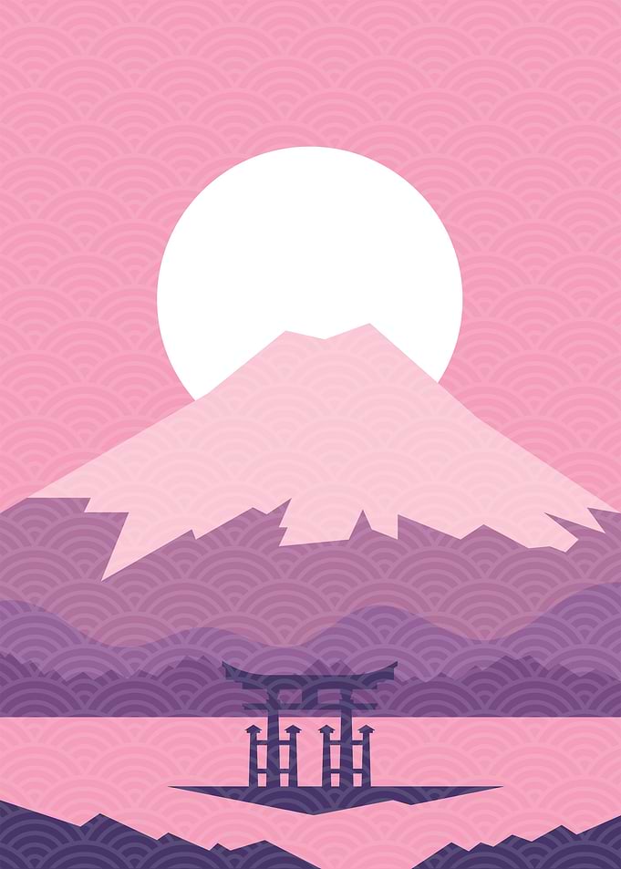 Mount Fuji Torii Gate