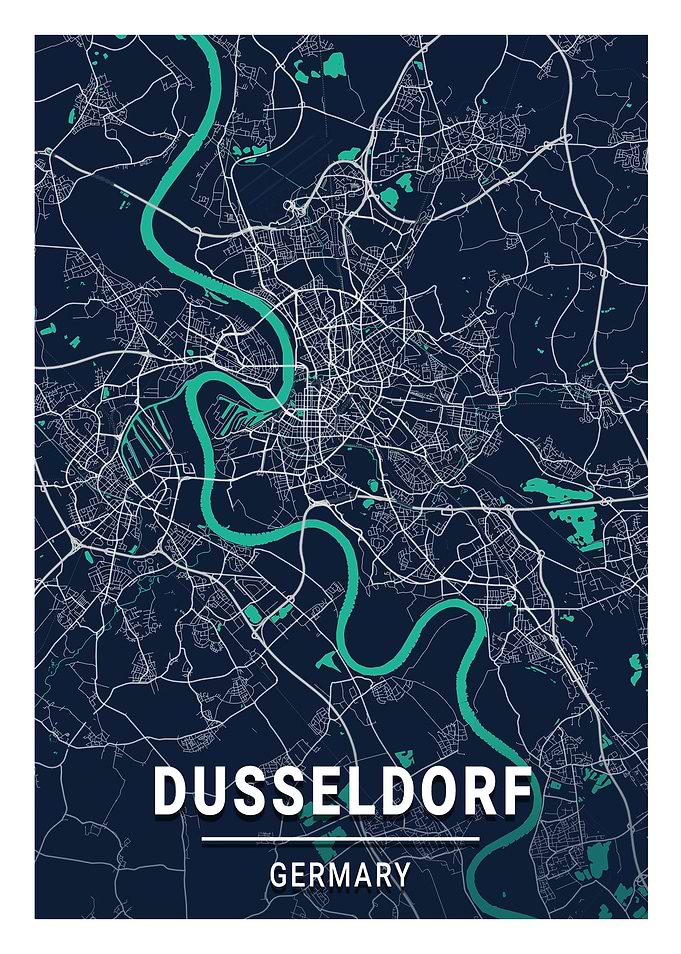 Dusseldorf Blue Dark Color