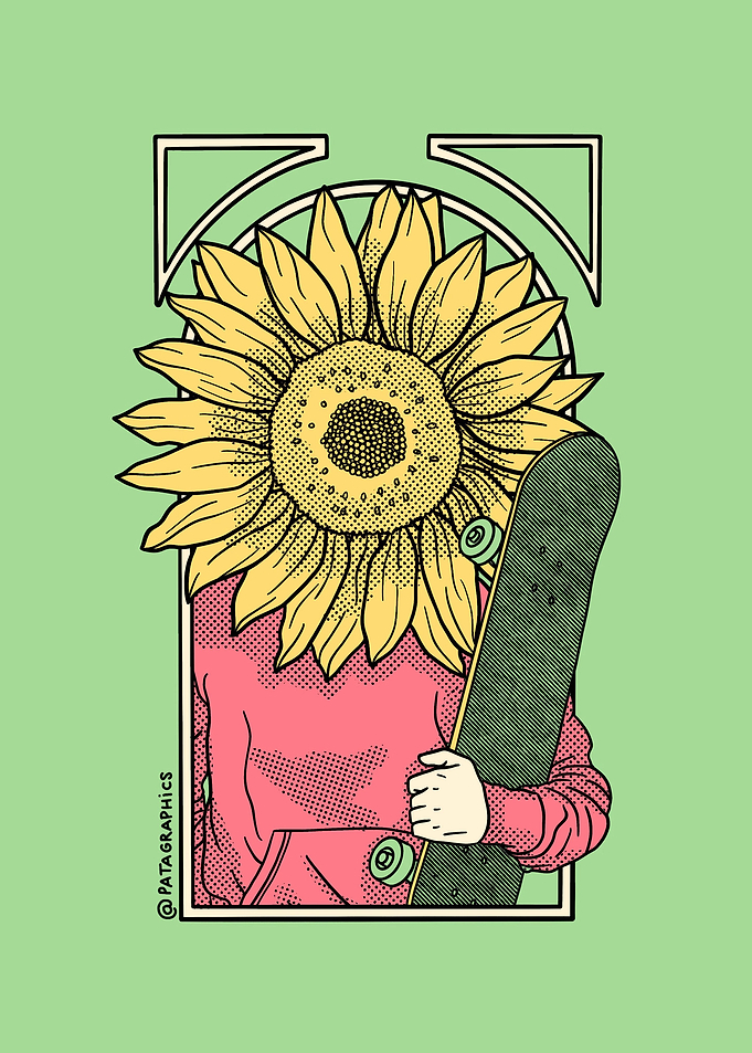 Sunflower man