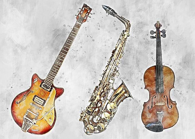 Guitar Saxophone Violin