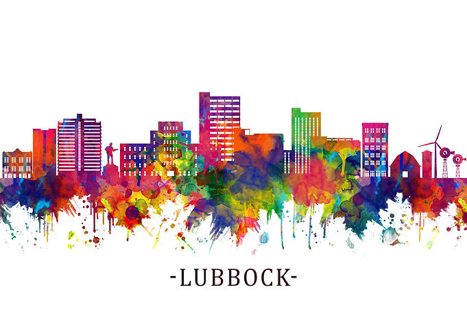 Lubbock Texas Skyline