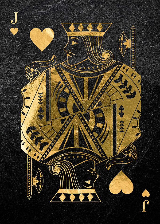 Playing card Jack Hearts