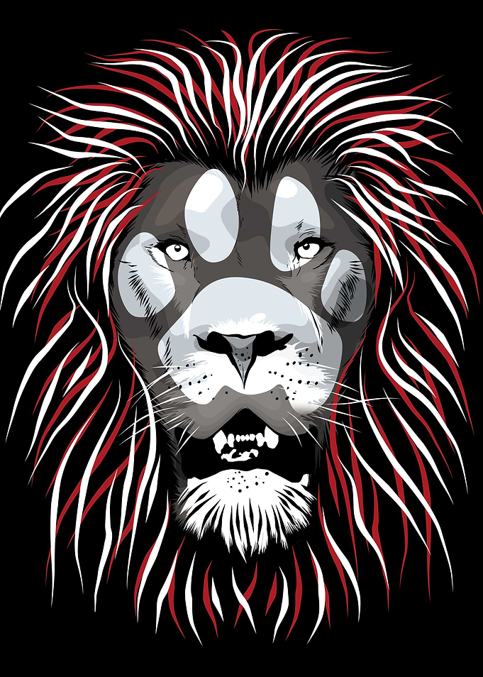 Tribal Lion Head