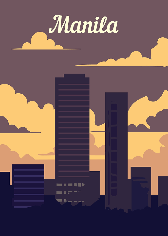 Manila retro poster
