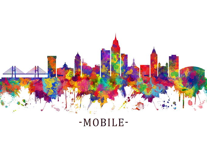 Mobile Alabama Skyline