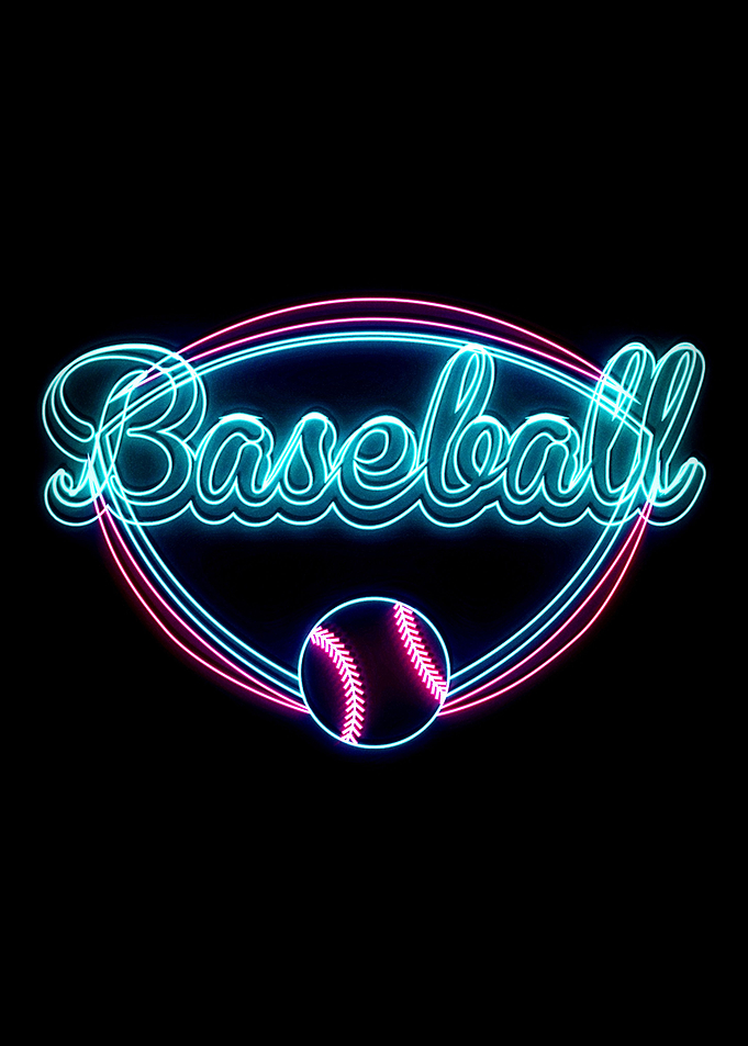 baseball neon