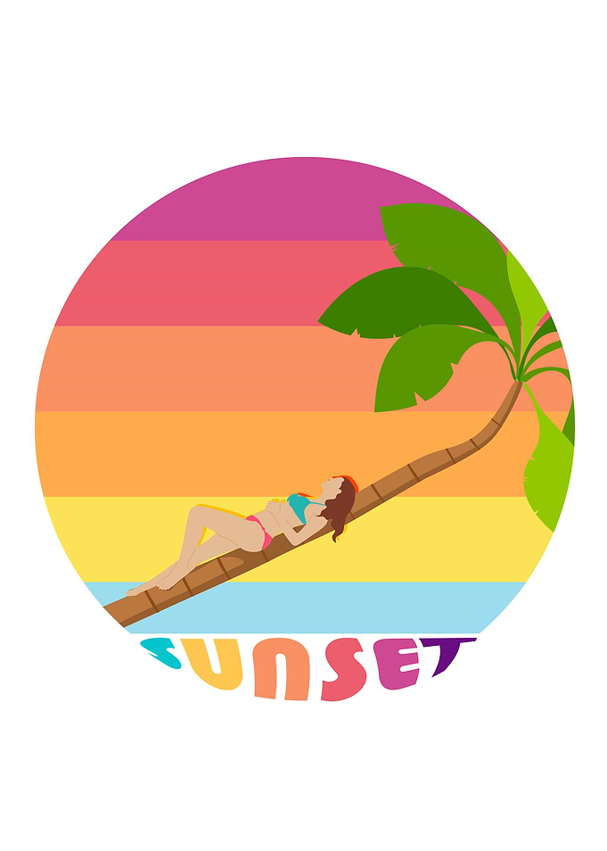 Sunset at the beach