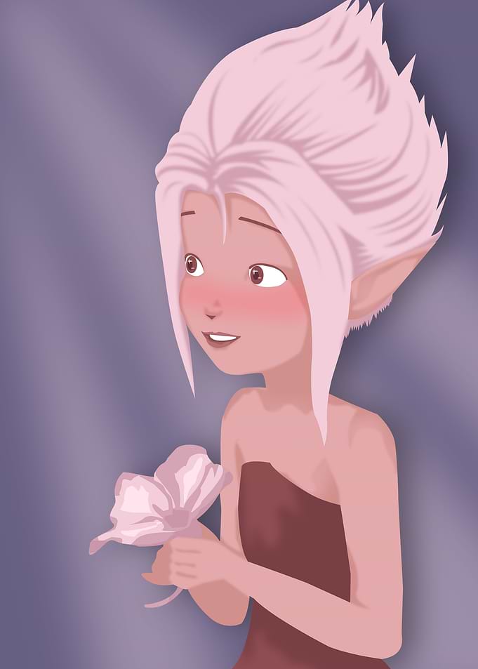 peri cute fairy winter