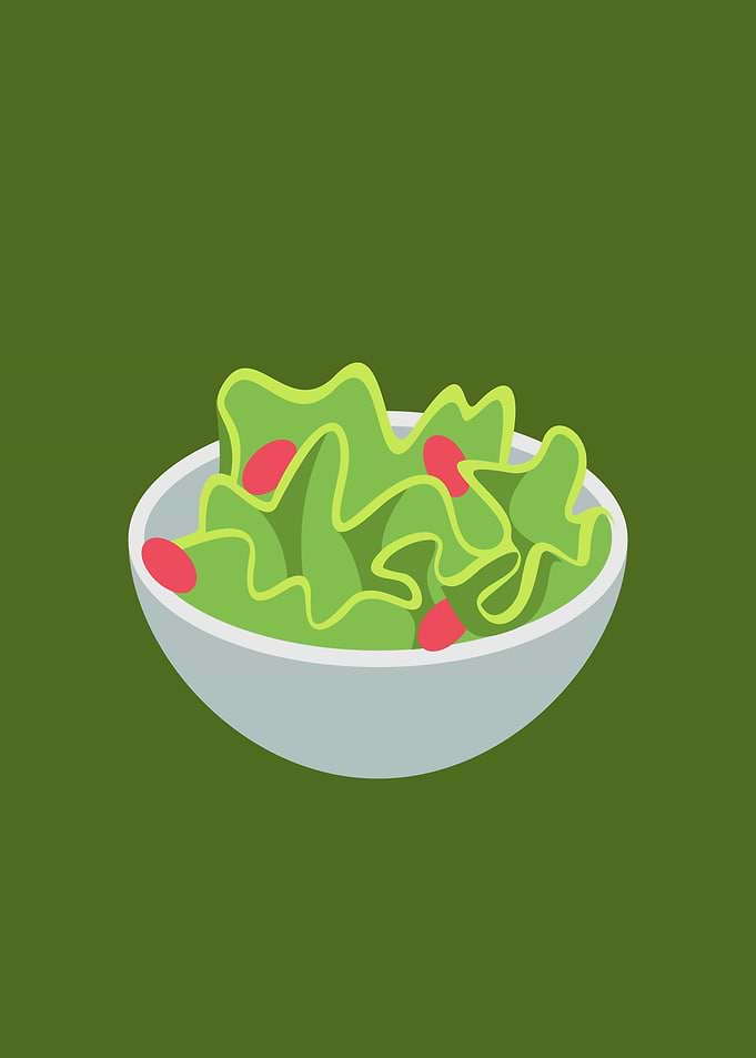 Green vegetable salad