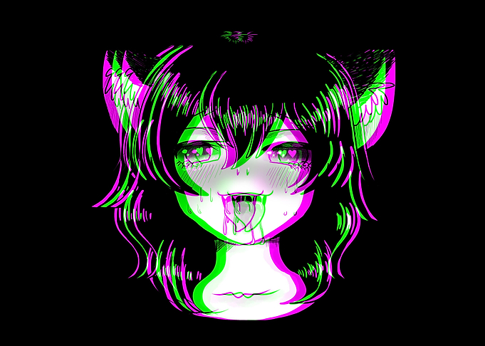 Ahegao Face Anime Girl