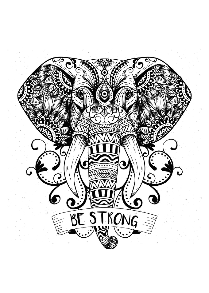 Mandala Elephant