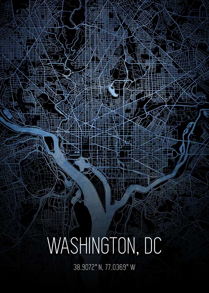 Washington DC City Map