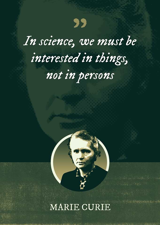 In science we must be