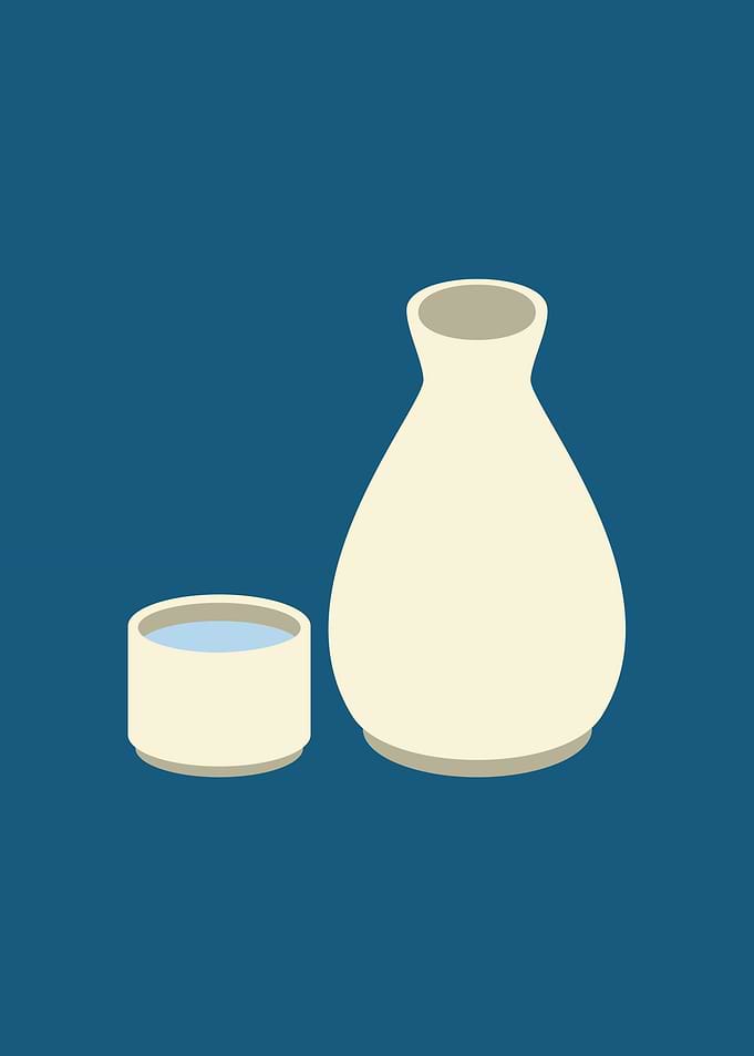 Rice wine or sake
