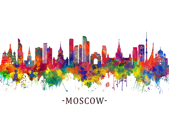 Moscow Russia Skyline
