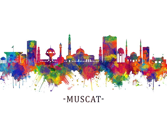 Muscat Oman Skyline