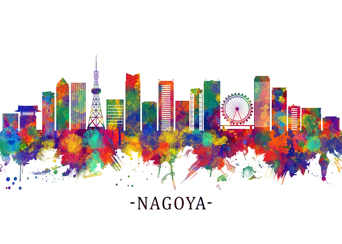 Nagoya Japan Skyline