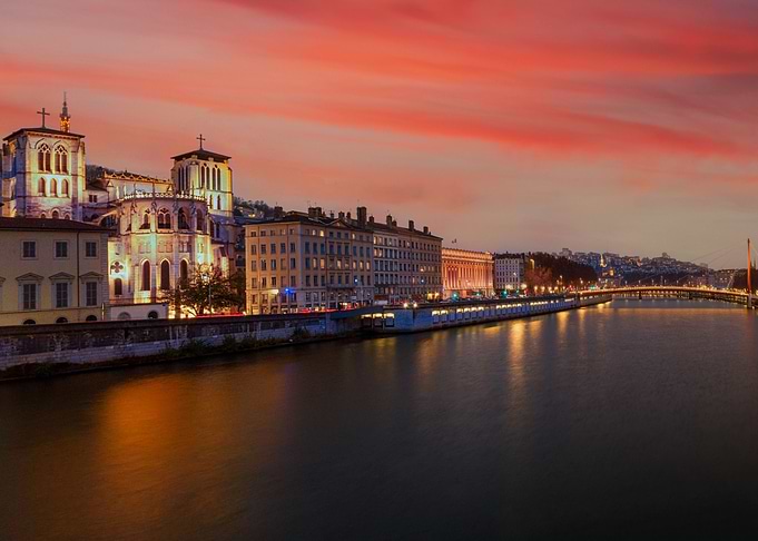 Sunset over Lyon