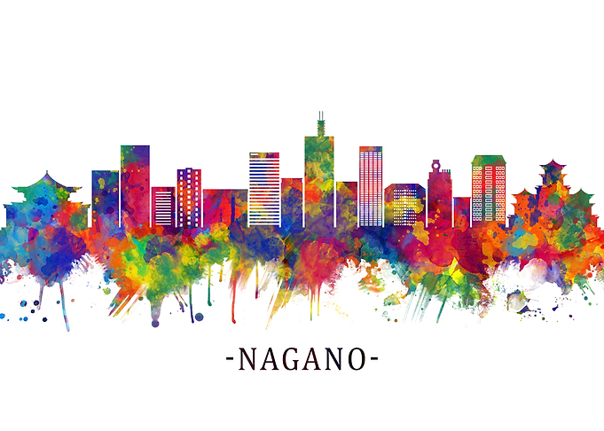 Nagano Japan Skyline