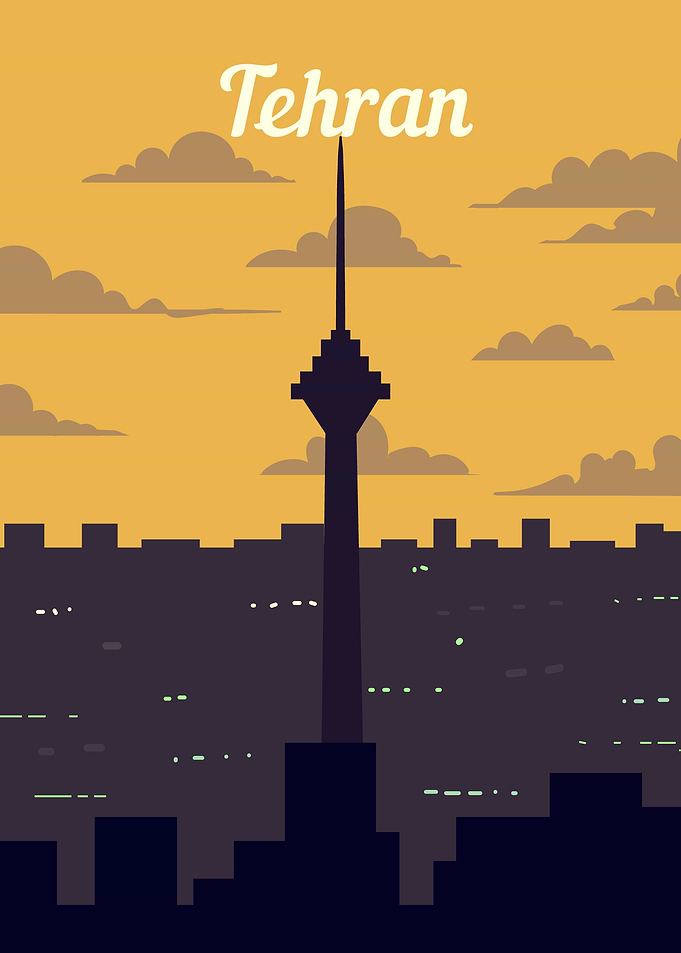 Tehran Retro poster