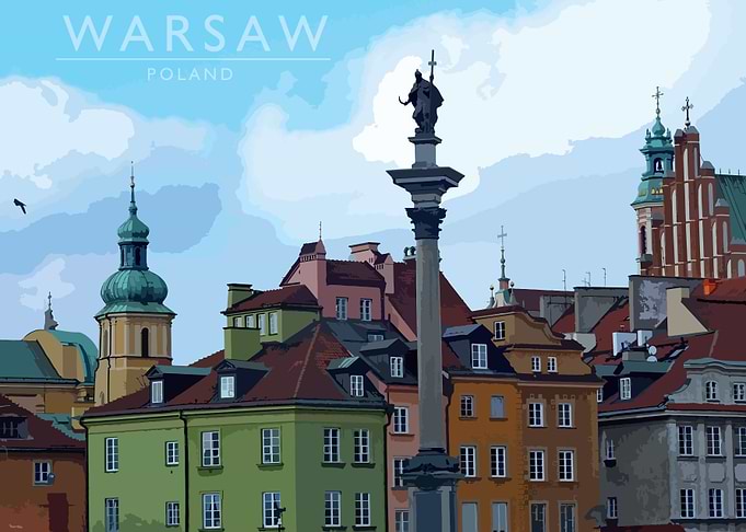 Poland Warsaw old town