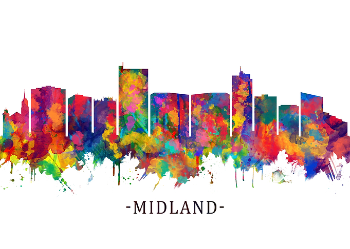 Midland Texas Skyline