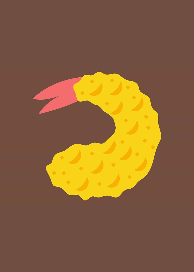 floured fried shrimp