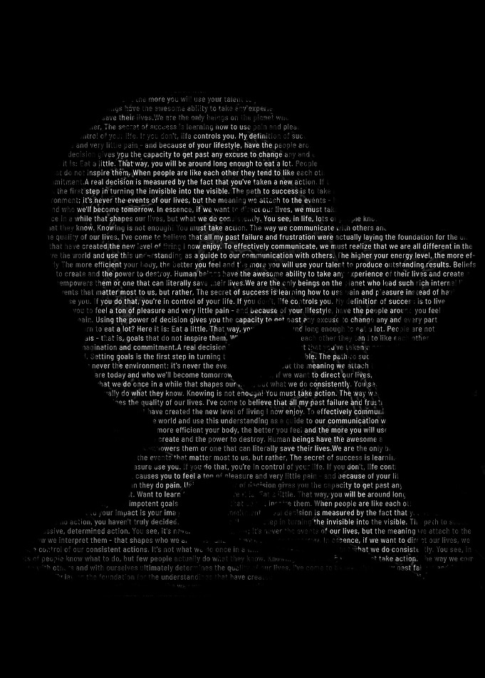 Tony Robins Text Art