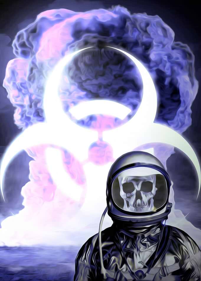 Space Astronaut Skull