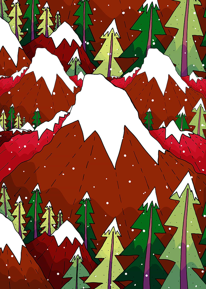 A winter Christmas land